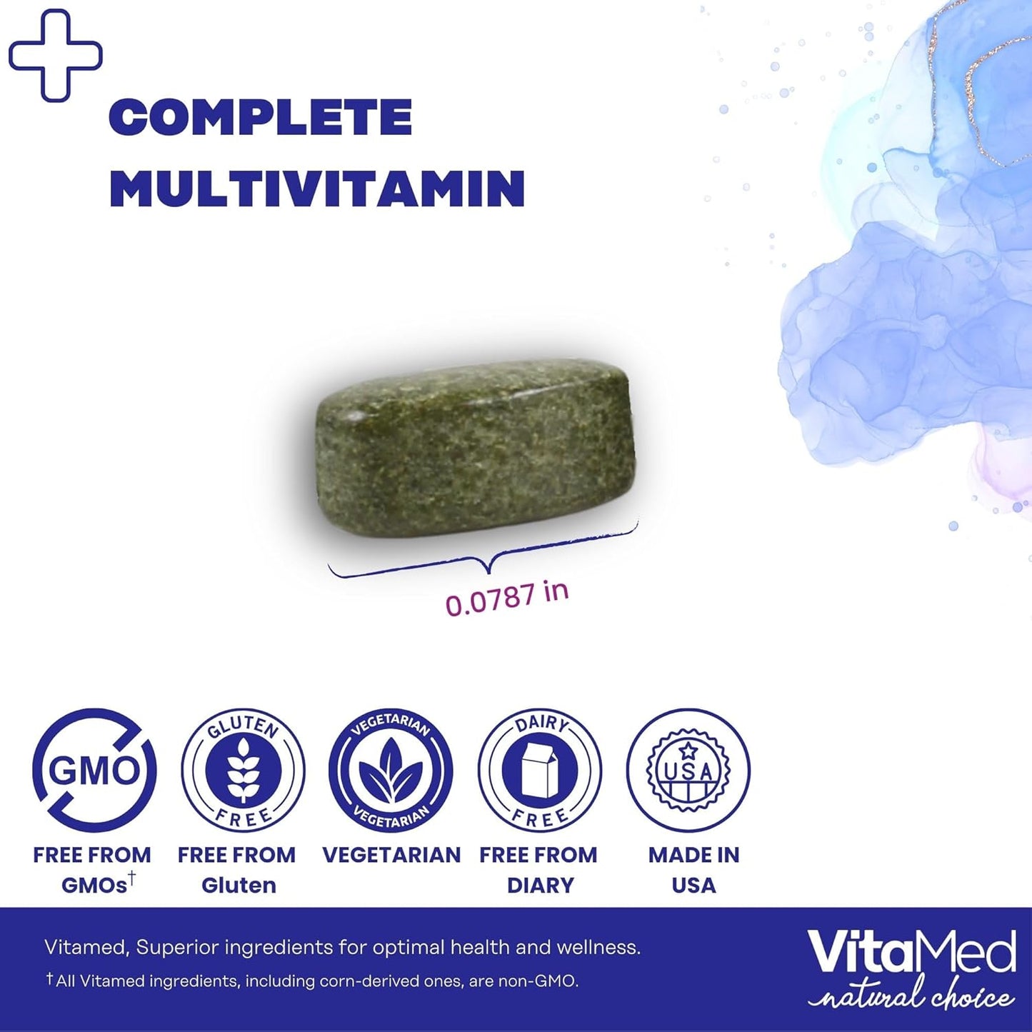 VitaMed Vita Forte Vegan Multivitamin - Complete Daily Supplement for Immune Support & Wellness - 60 Tablets