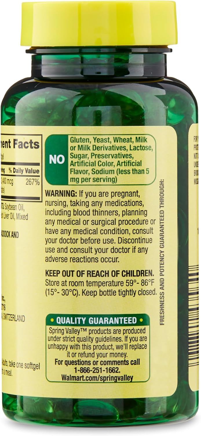 Vitamin A Softgels 2400 mcg, 250 Count with Portable Pill Container - Pack of 2 Items