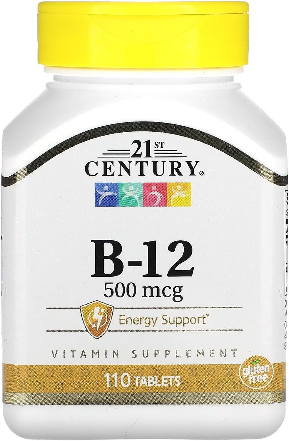 Vitamin B-12 Supplement 500 mcg in 110 Tablets for 21st Century