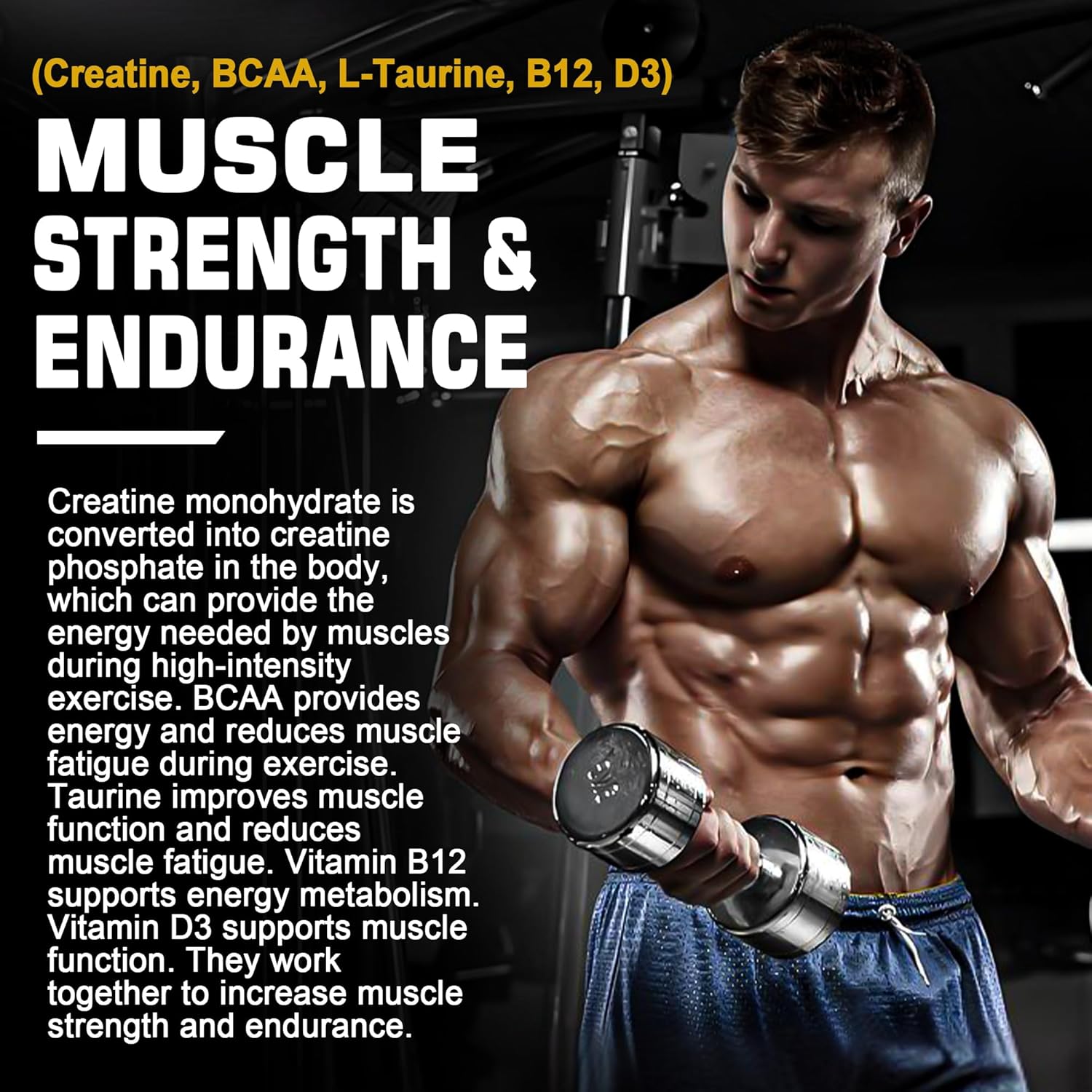 Vitamin B Complex and Creatine Gummies Bundle for Daily Wellness and Energy Boost