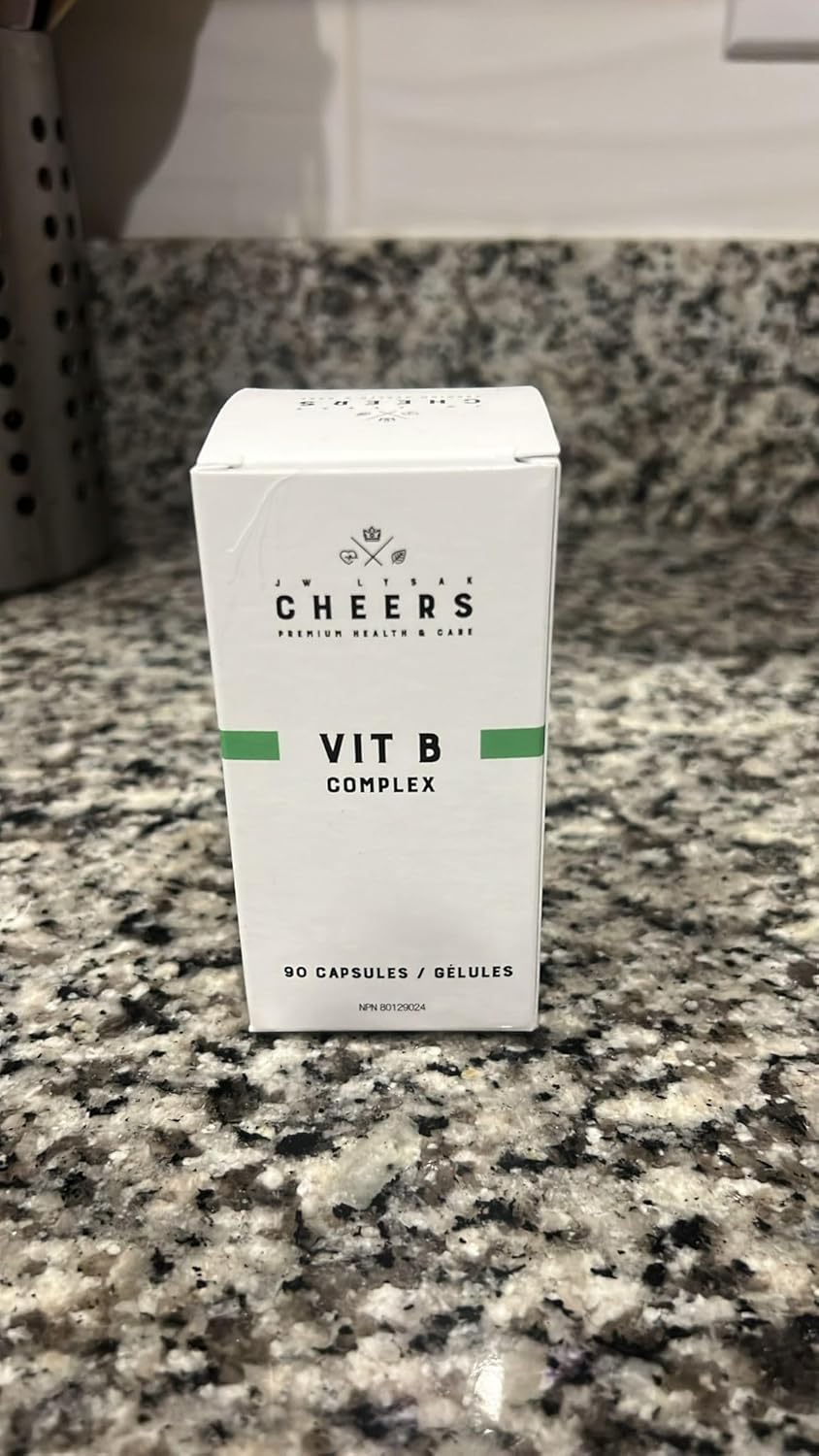 Vitamin B Complex Capsules - 60 Count, 415mg | B1, B2, B3, B6 | Vegan Adults Supplement