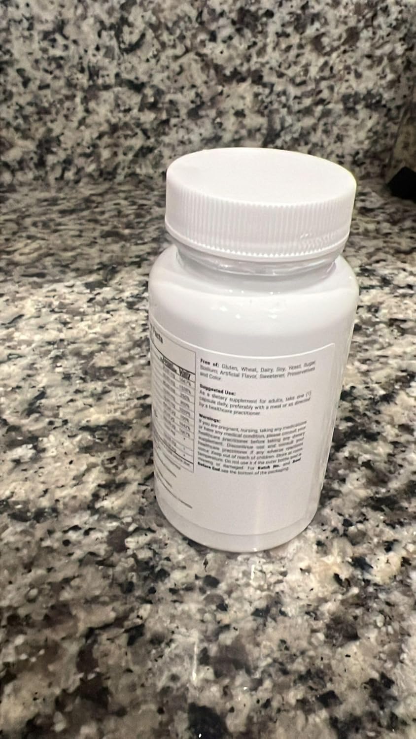 Vitamin B Complex Capsules - 60 Count, 415mg | B1, B2, B3, B6 | Vegan Adults Supplement