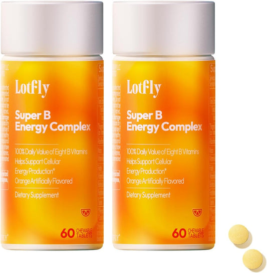 Vitamin B Complex Tablets with Taurine for Immune Support and Energy Metabolism - 120 Tablets for Men & Women