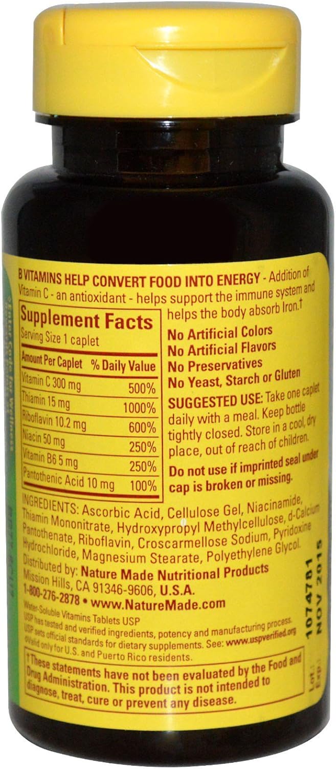 Vitamin B Complex with Vitamin C, 100 ct by Nature Made - BoostGo Australia