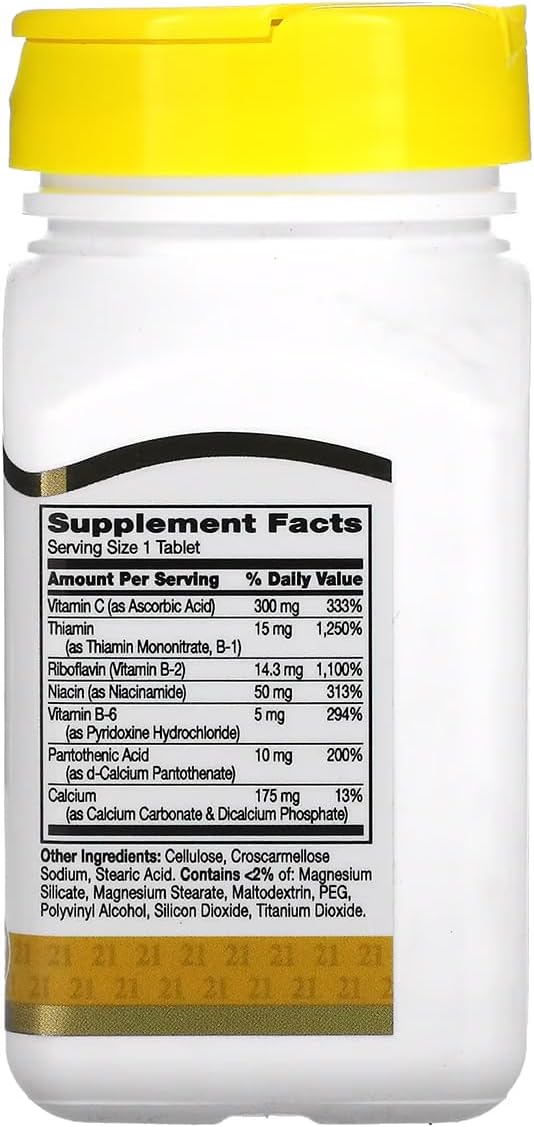 Vitamin B Complex with Vitamin C 100 Tablets for Modern Health