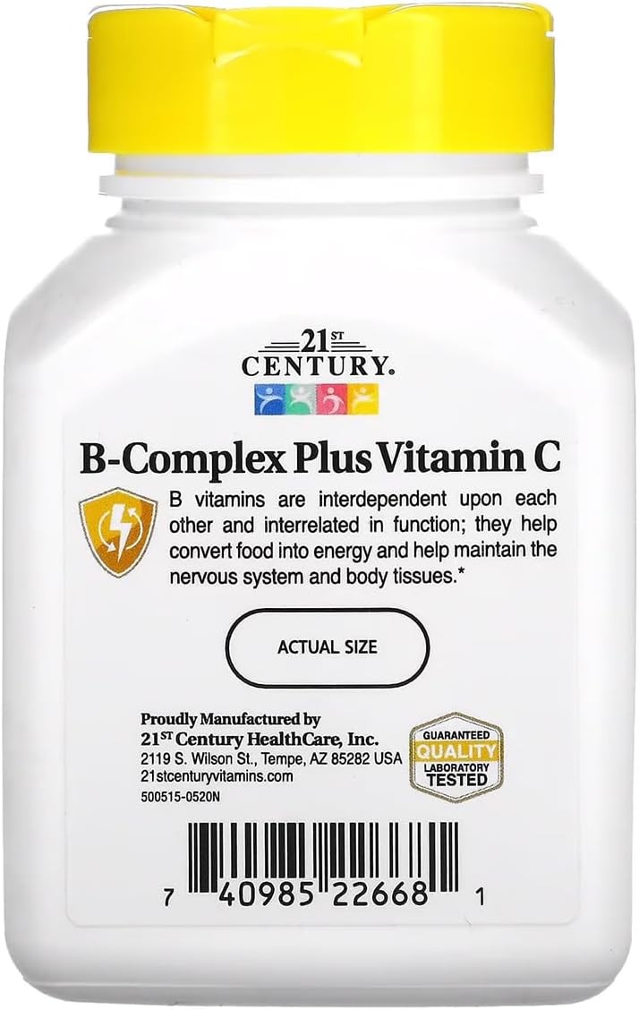 Vitamin B Complex with Vitamin C 100 Tablets for Modern Health