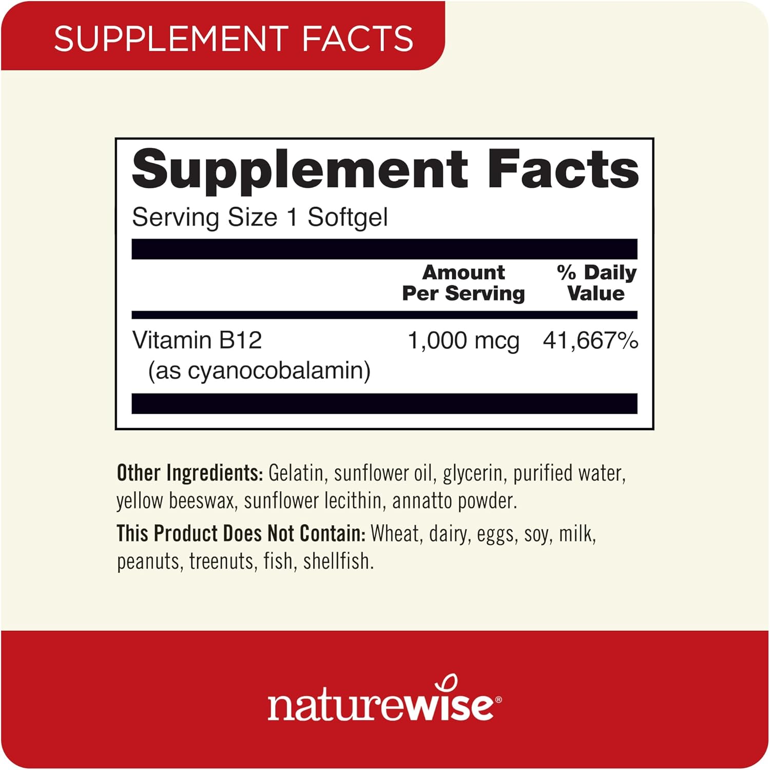 Vitamin B12 1,000 mcg and B Complex Softgels for Energy, Clarity, Vitality - 60 Count