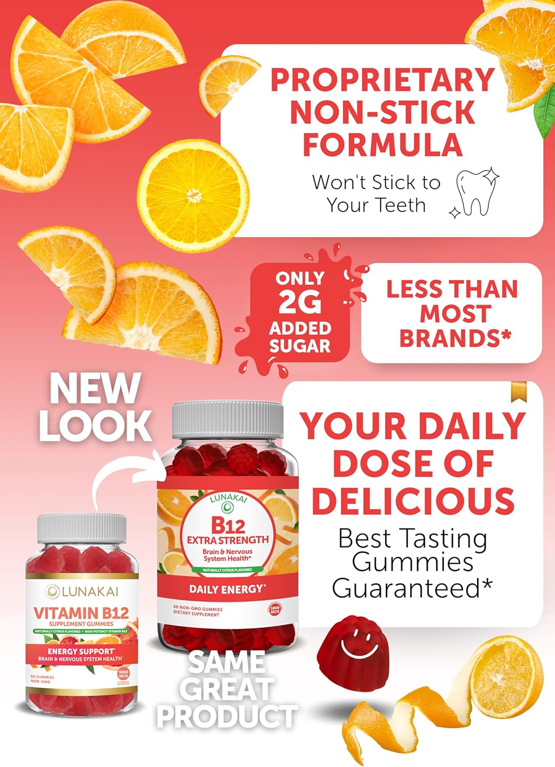 Vitamin B12 and Elderberry Gummies Bundle - Immune Support with Zinc and Vitamin C for Energy and Bone Health - 3000 mcg Gummy Supplement for Adults