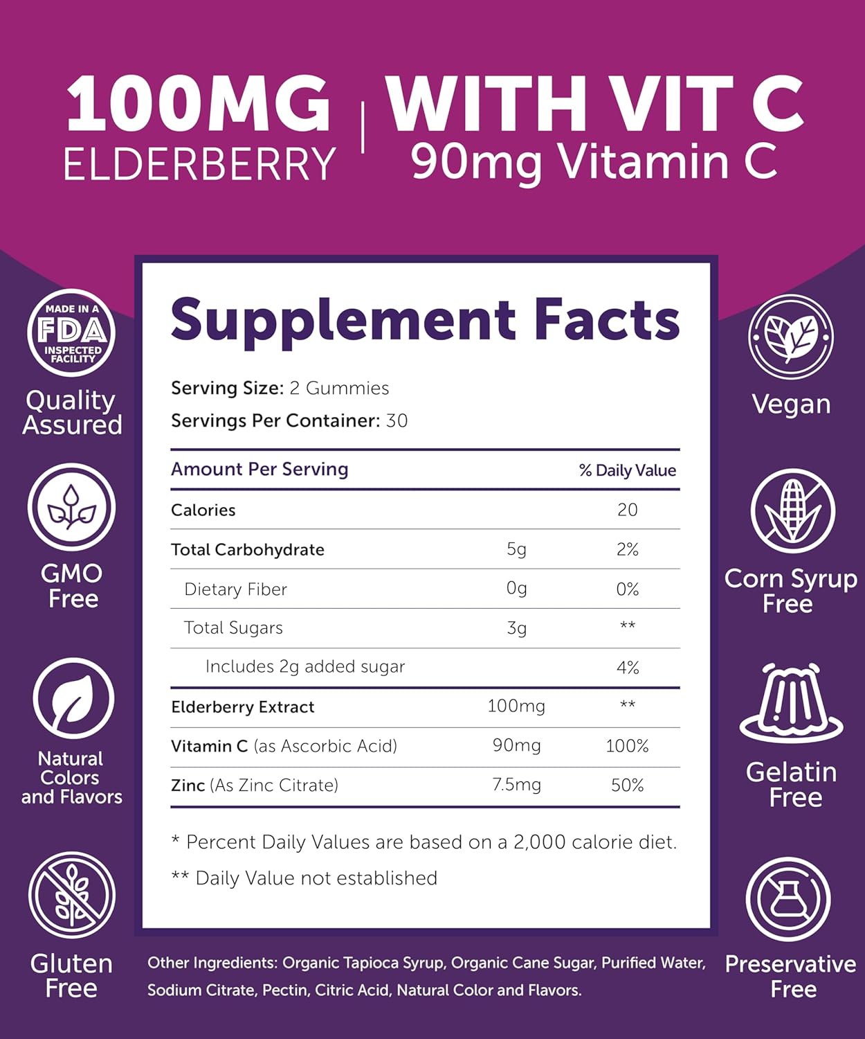 Vitamin B12 and Elderberry Gummies Bundle - Immune Support with Zinc and Vitamin C for Energy and Bone Health - 3000 mcg Gummy Supplement for Adults