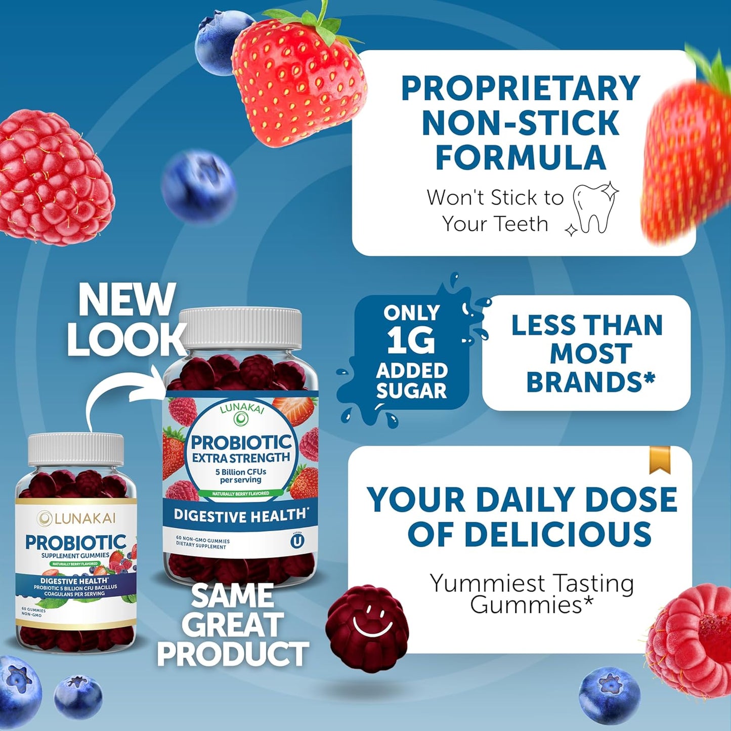 Vitamin B12 and Probiotic Gummies Bundle for Energy, Bone, and Gut Health - 3000 mcg & 5 Billion CFUs with Vitamin C - Men and Women's Support