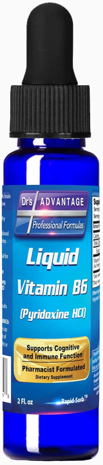Vitamin B6 Pyridoxine HCI Liquid Supplement 2 oz - Dr's Advantage
