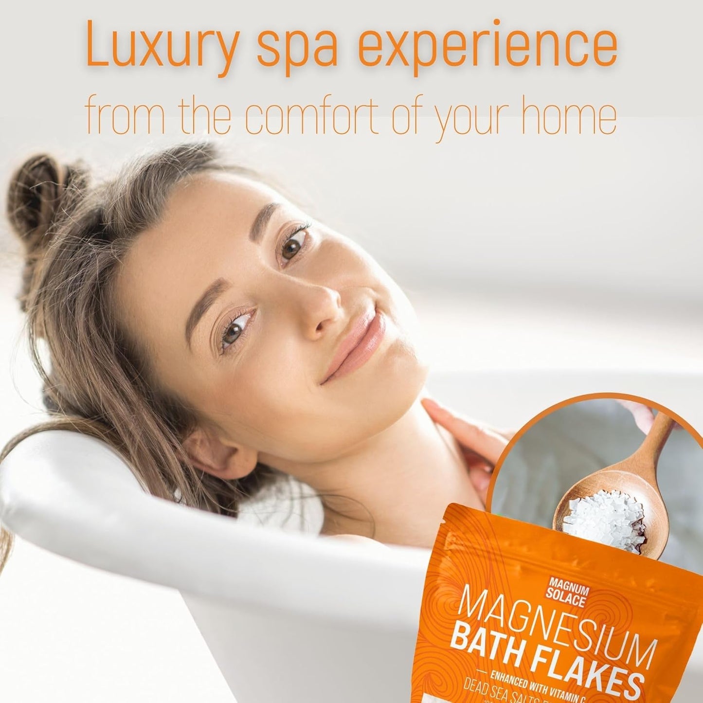 Vitamin C Infused Magnum Solace Magnesium Flakes and Cream for Relaxation and Muscle Relief