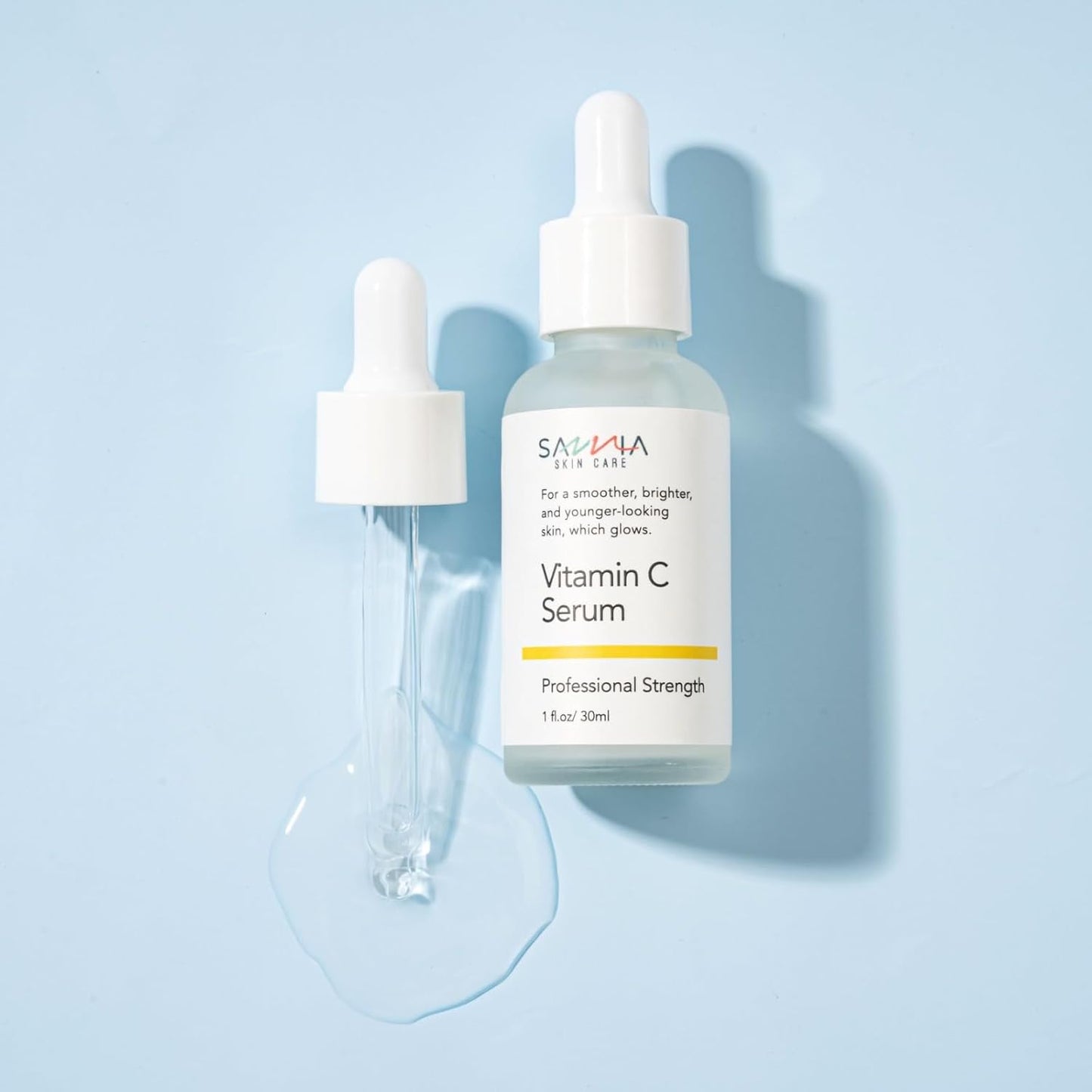 Vitamin C Serum for Face - Smoother, Brighter, Younger-looking Skin - Hydrates, Evens Out Skin Tone - 1 fl.oz/30ml