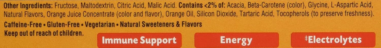Vitamin C Supplement with Electrolytes for Immune Support and Energy Boost, 30 Count Packets