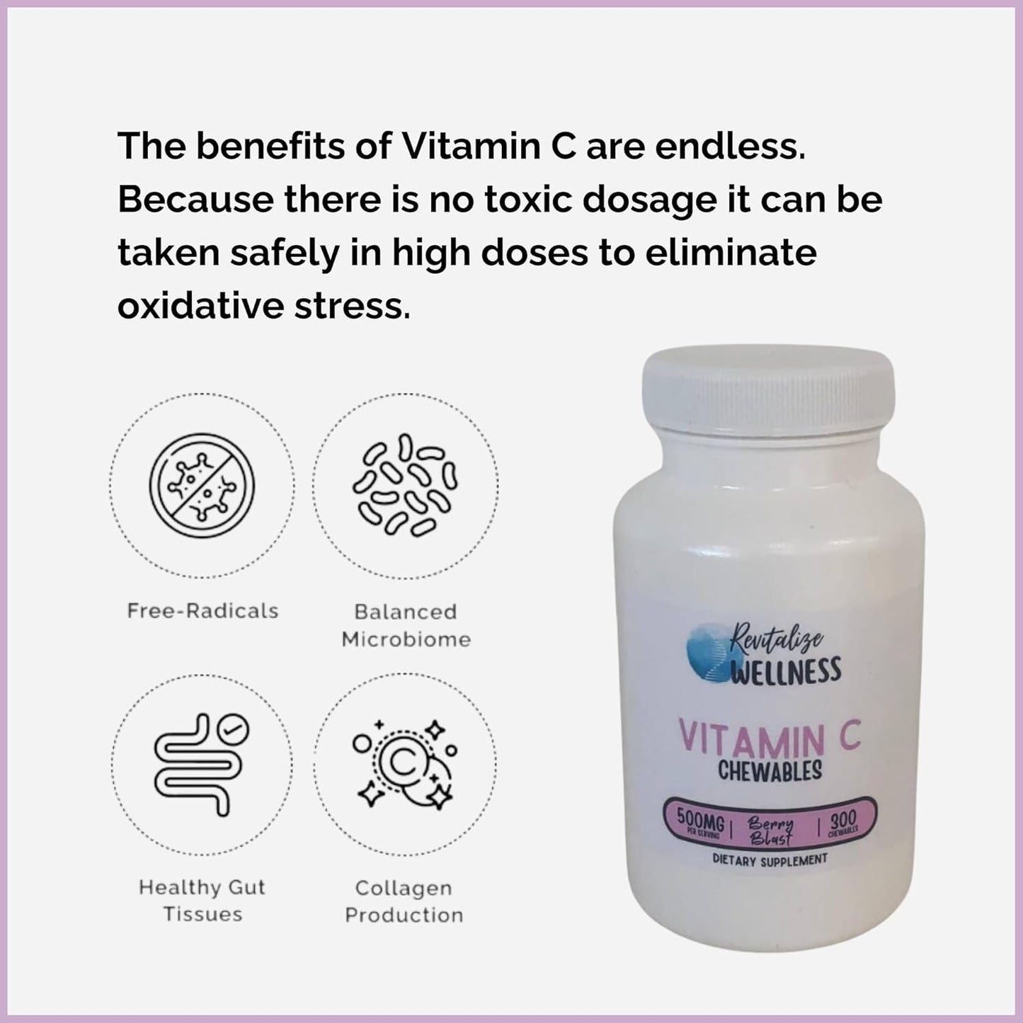Vitamin C Wellness Bundle: 1000mg Fine Powder & 500mg Chewables | Revitalize Health with Ascorbic Acid | 1 lb. Bag