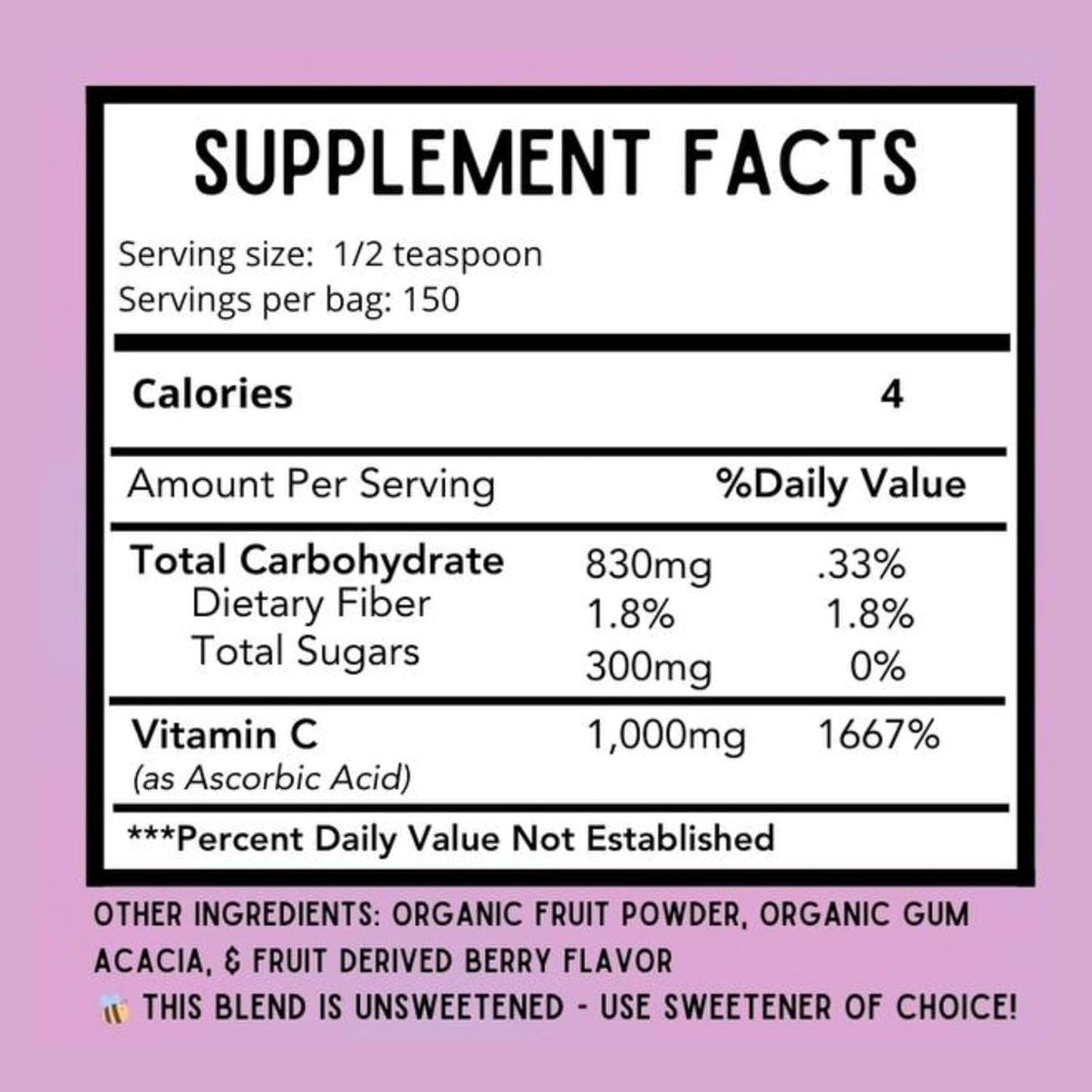 Vitamin C Wellness Bundle with Fine Powder & Juice Powder | 1000mg Ascorbic Acid | Berry Blast Flavor | 1 lb. Bag