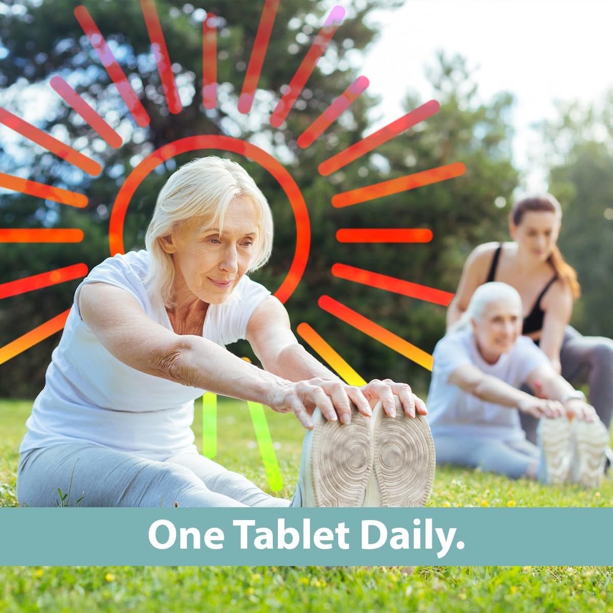 Vitamin D 25mcg Tablets Dietary Supplement - 100 Count Pack for Geriatric Care