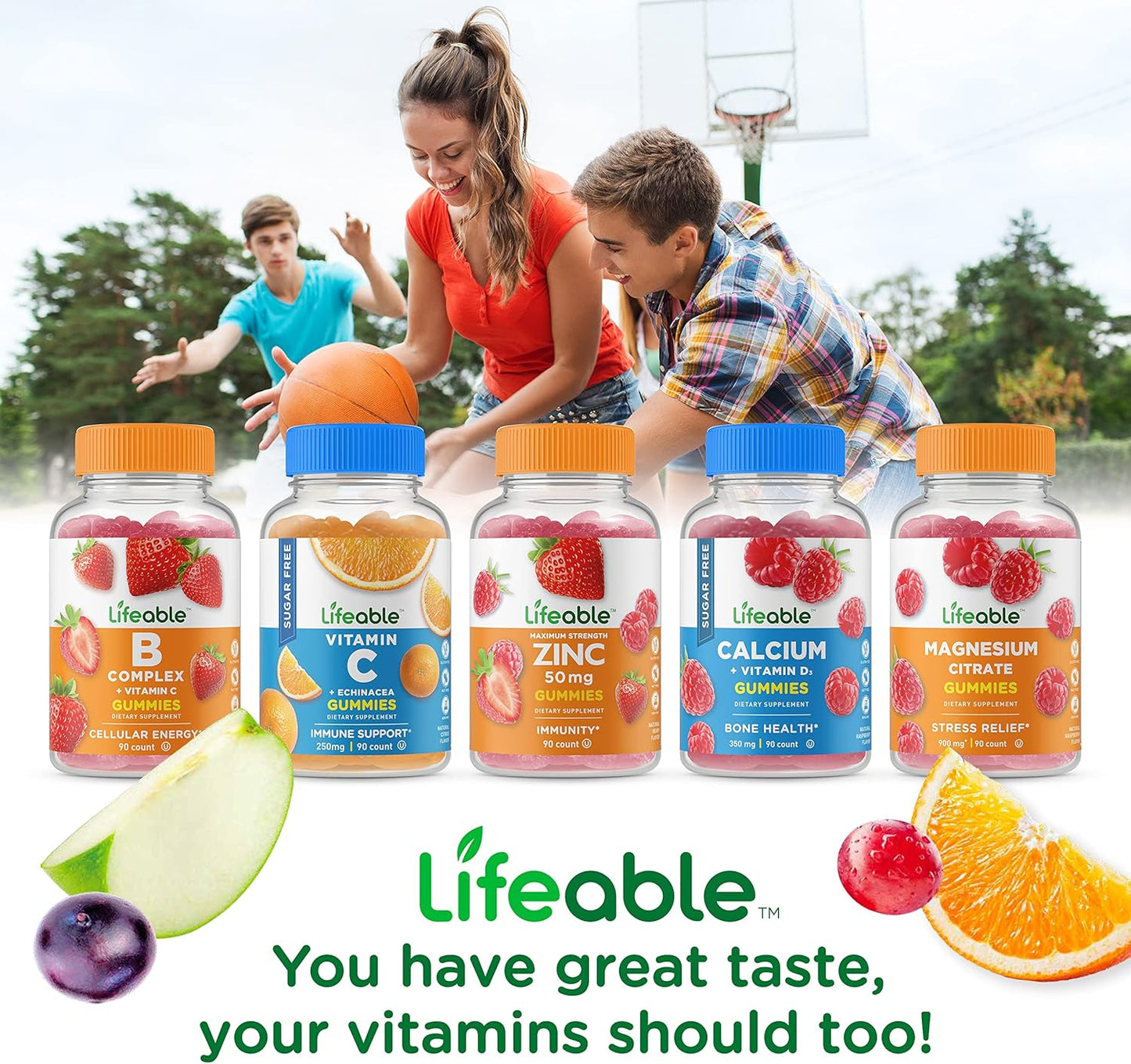 Vitamin D 5000 IU Gummies Bundle with Immune Support - Gluten-Free, GMO-Free Chewable Supplement