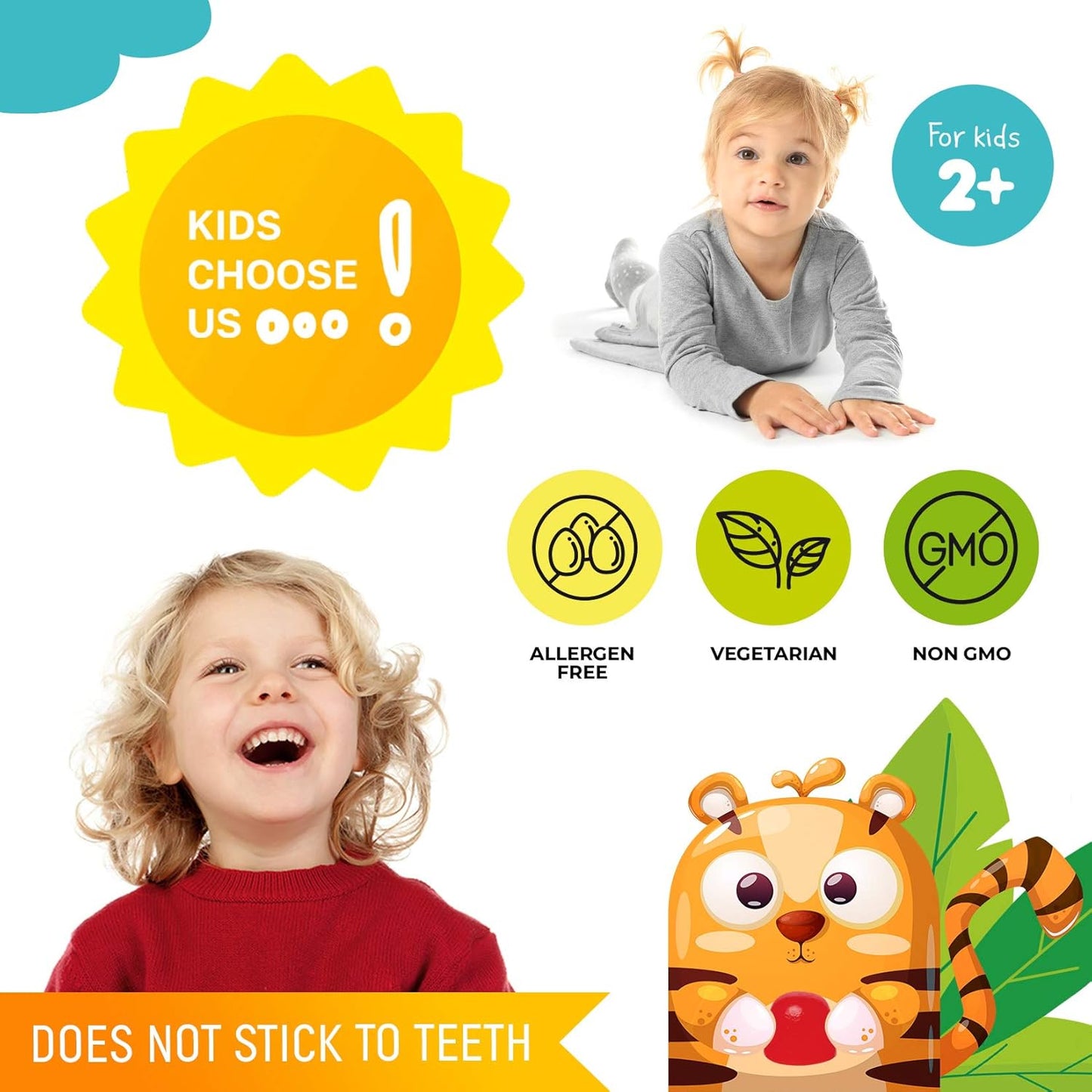 Vitamin D and Magnesium Gummies for Kids & Adults - Natural Supplements for Immune Support - Vegetarian Formula with Sugar-Free Magnesium - Dr. Moritz