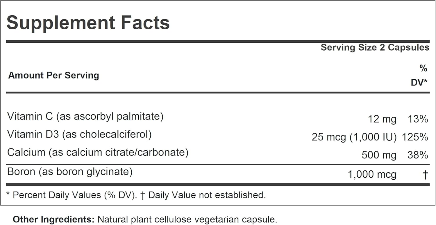 Vitamin D3 1000 with Calcium Intensive Care Capsules - Supports Bone Health & Muscle Function - Easy Absorption - No Additives