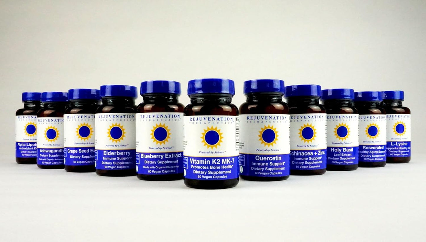 Vitamin D3 Capsules for Bone Health Support - 60 Vegan Capsules by Rejuvenation Therapeutics