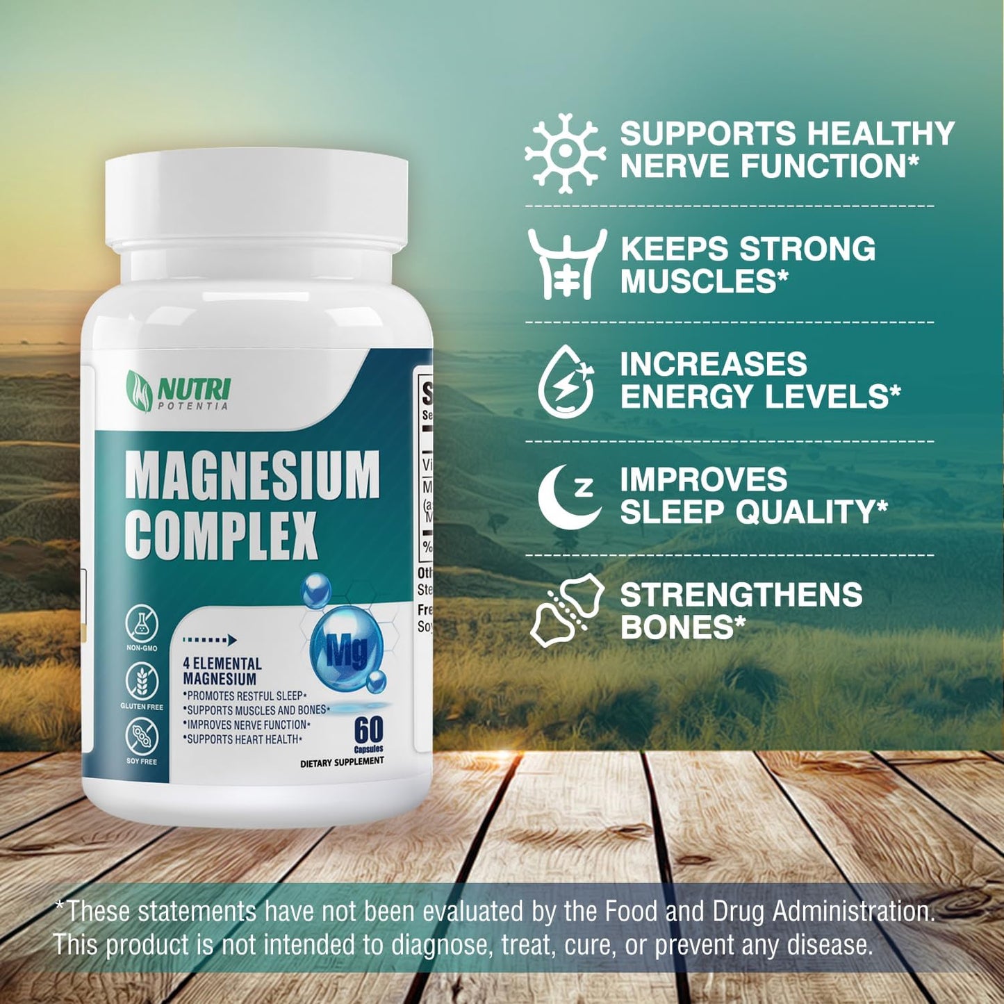 Vitamin D3 K2 Softgels with MCT Oil & Magnesium Complex Supplement for Bone, Heart, Muscle, Nervous System Support - Non-GMO
