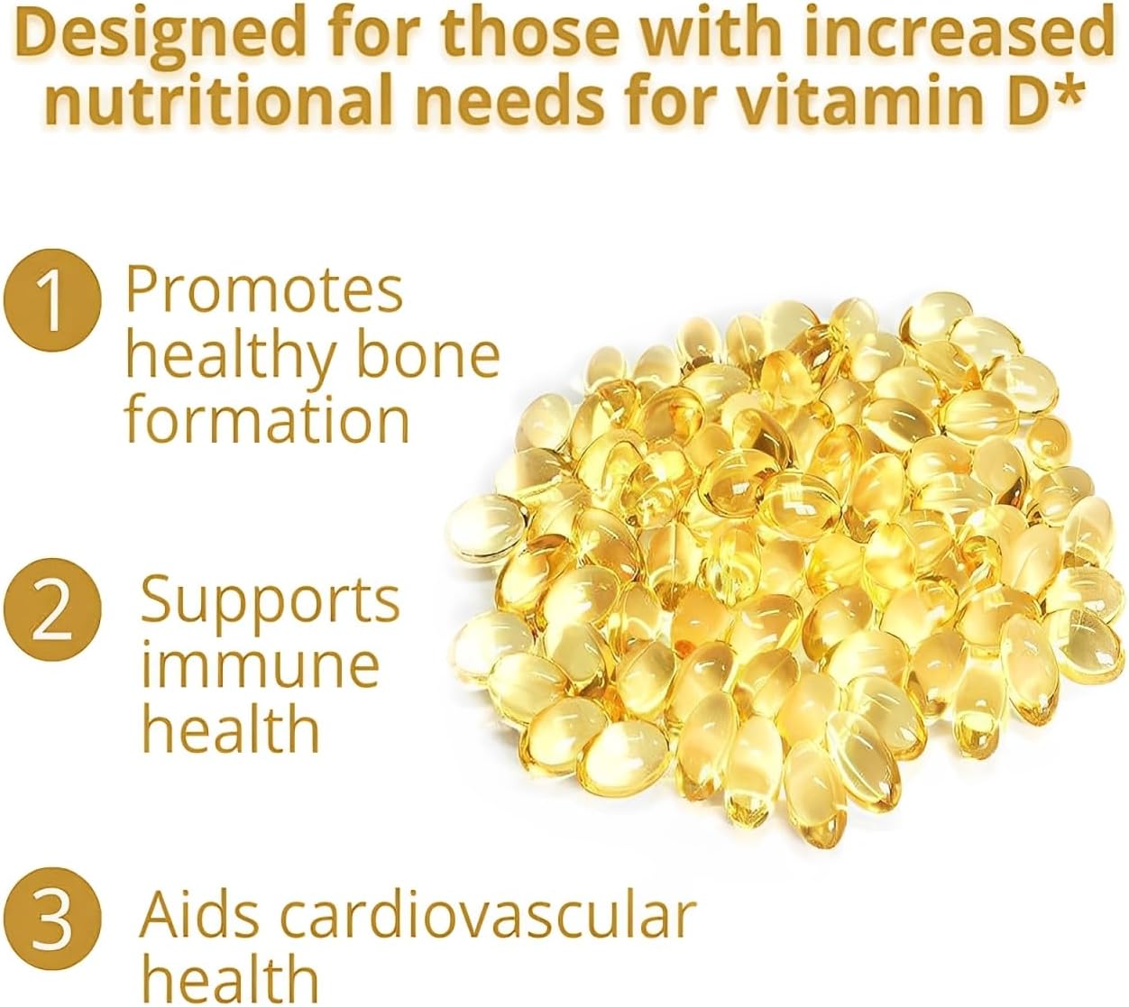 Vitamin D3 K2 Supplement Softgel 10000 IU - Bone Health Support, Calcium Absorption - 2-in-1 Formula, 300 Gels