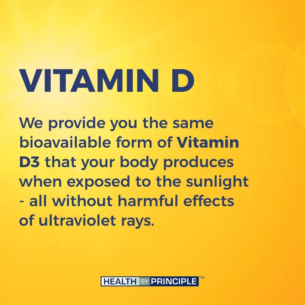 Vitamin D3 Softgels with Coconut Oil for Immune, Bone, and Cognitive Health - Natural, Organic, Gluten Free - 1 Mini Softgels