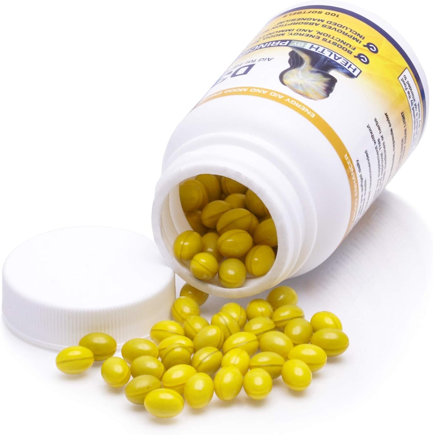 Vitamin D3 Softgels with Coconut Oil for Immune, Bone, and Cognitive Health - Natural, Organic, Gluten Free - 1 Mini Softgels