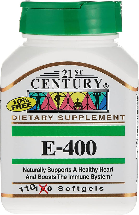 Vitamin E-400 (400 IU) Softgels for Modern Health - 110 Count