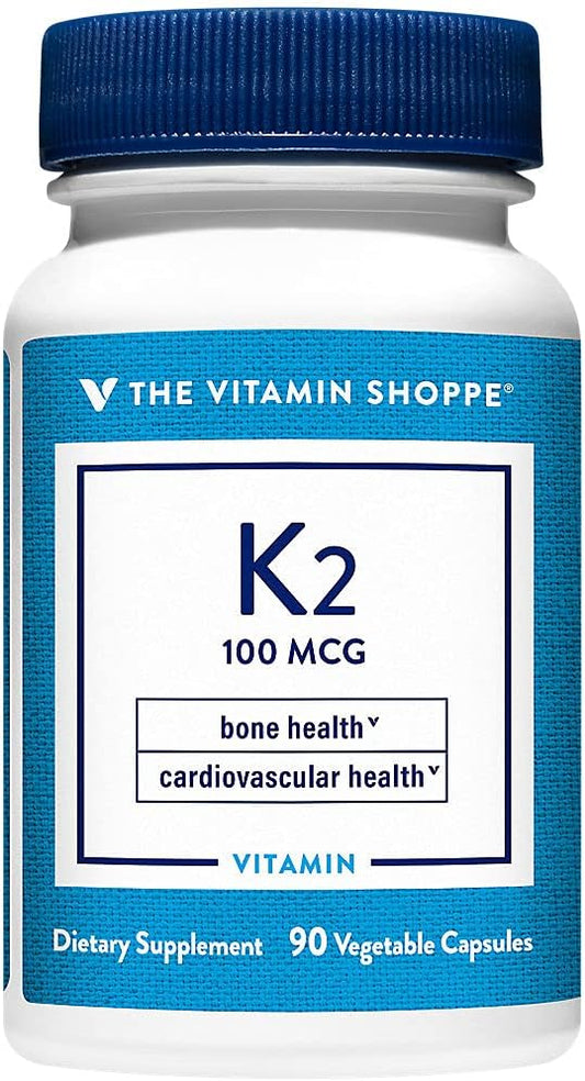 Vitamin K2-100 MCG (90 Vegetarian Capsules) from The Vitamin Shoppe - Improve Your Health Today