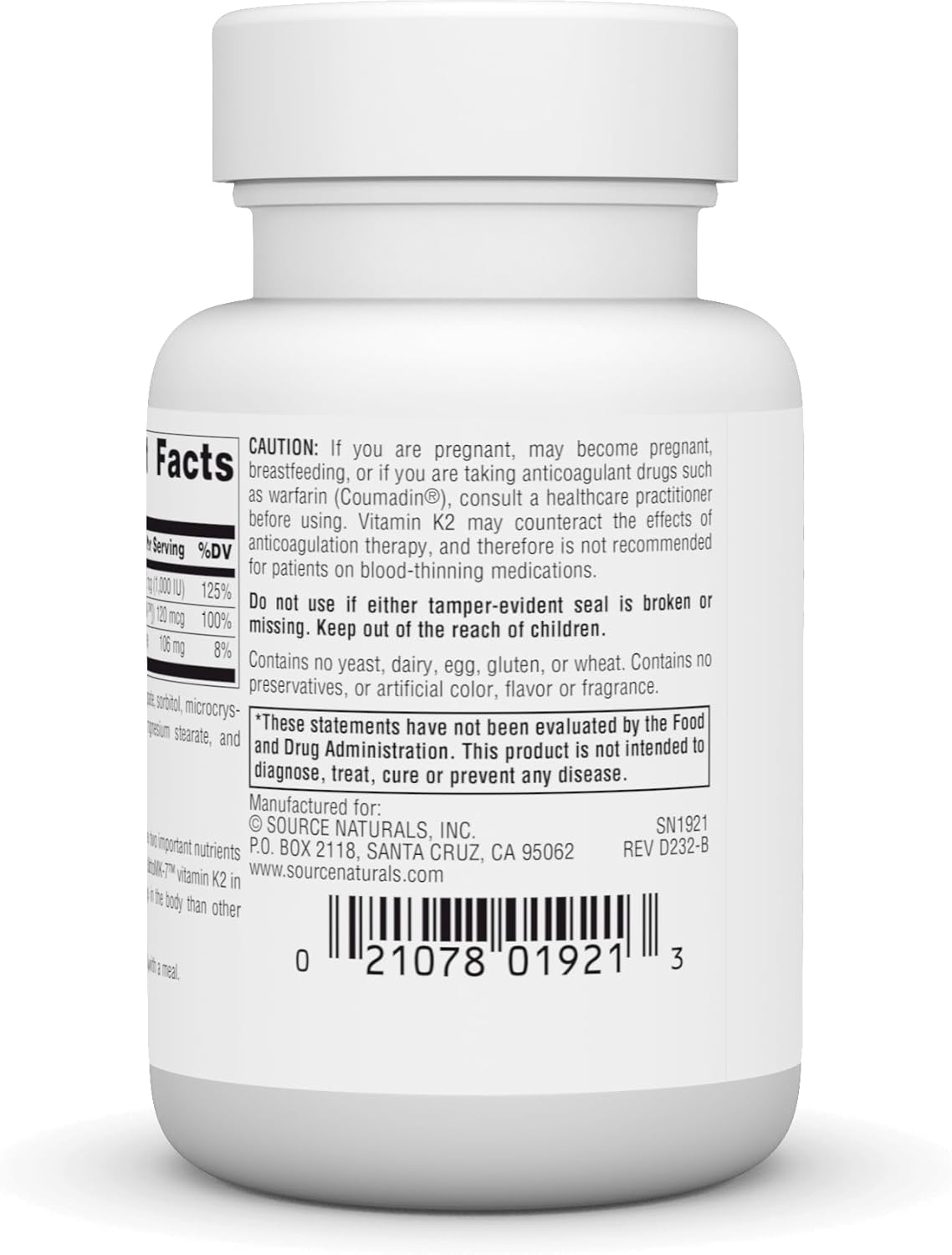Vitamin K2 + D3 Complex for Bone & Heart Health - 30 Tablets with Vitamin D3, K2 (MK-7) and Calcium