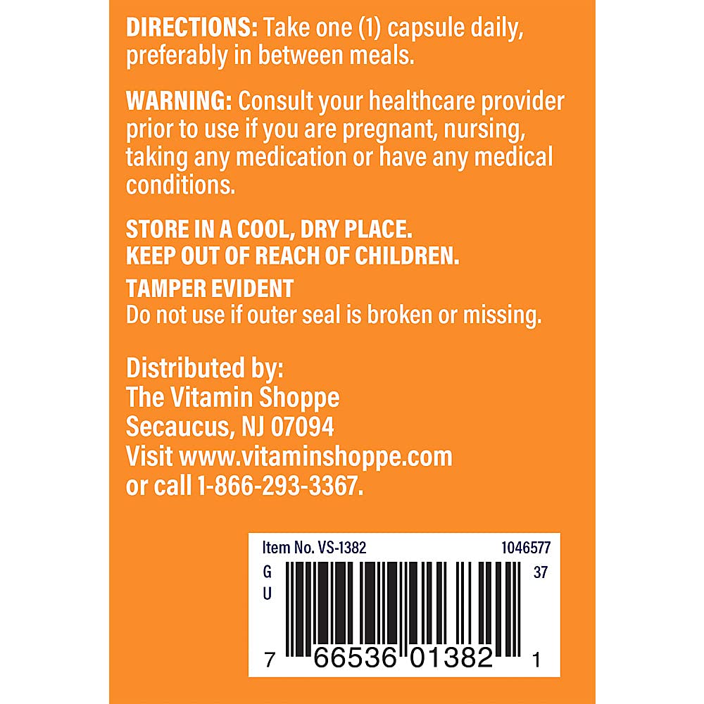 Vitamin Shoppe L-Arginine Capsules 500MG (300 Count)