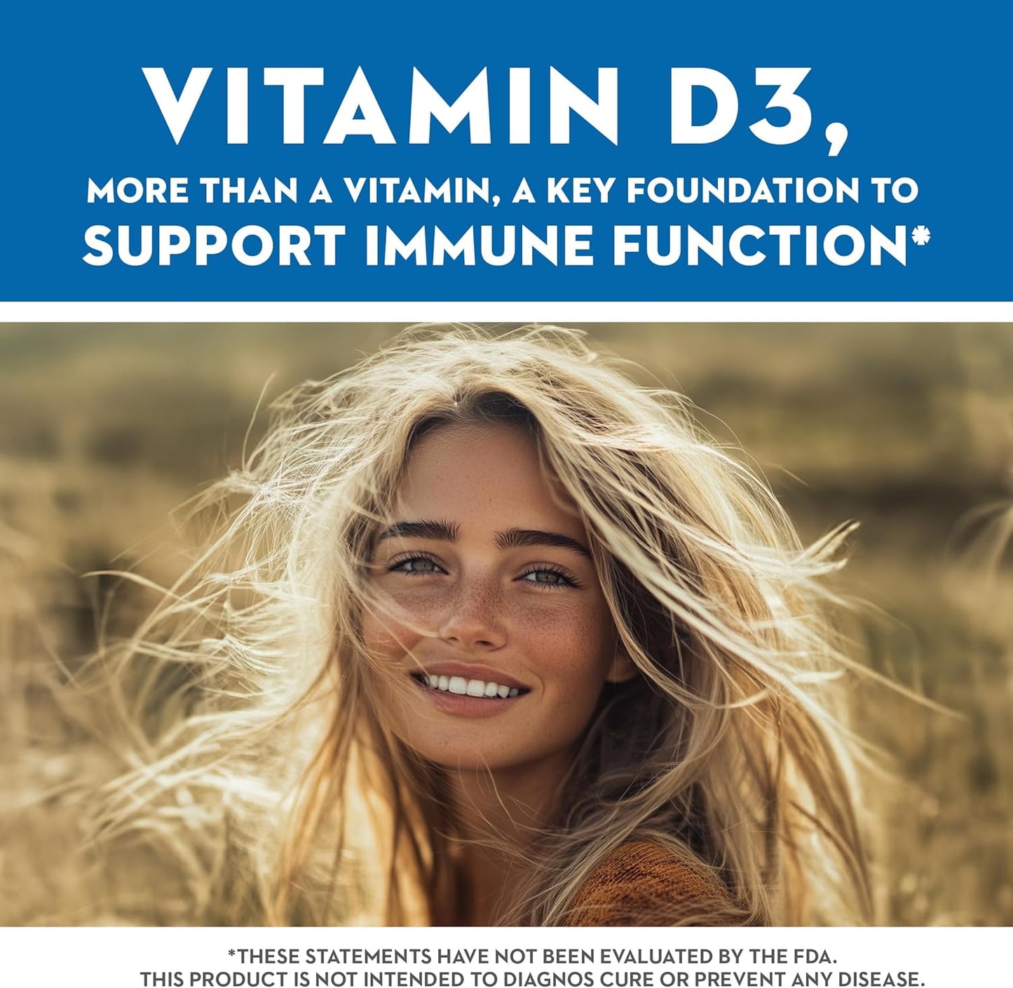 Vitaminerals® Vitamin D3 + K Complex with Veggies & Fruits Blend - 2500iu D, 80mcg K - 60 Capsules