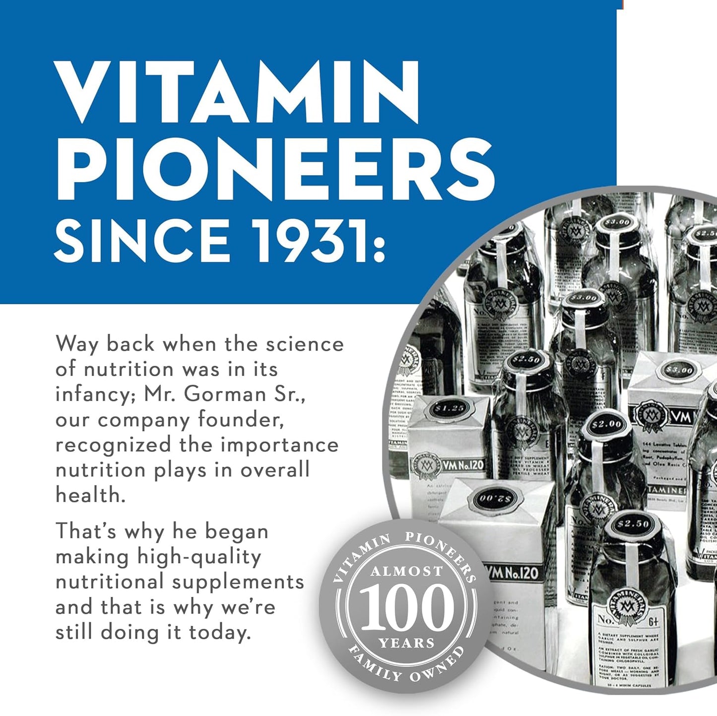 Vitaminerals® Vitamin D3 + K Complex with Veggies & Fruits Blend - 2500iu D, 80mcg K - 60 Capsules