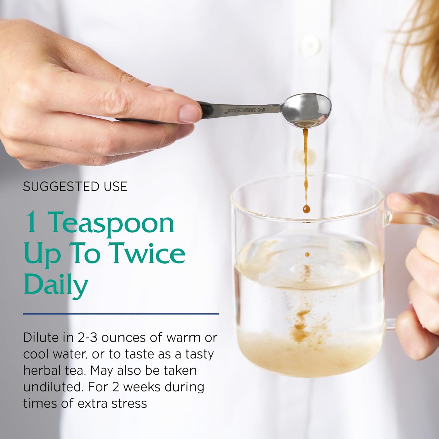 Vitanica Adrenal Tonic: Alcohol-Free Vegan Adrenal Support Supplement, Chai Spice Flavor - 4oz