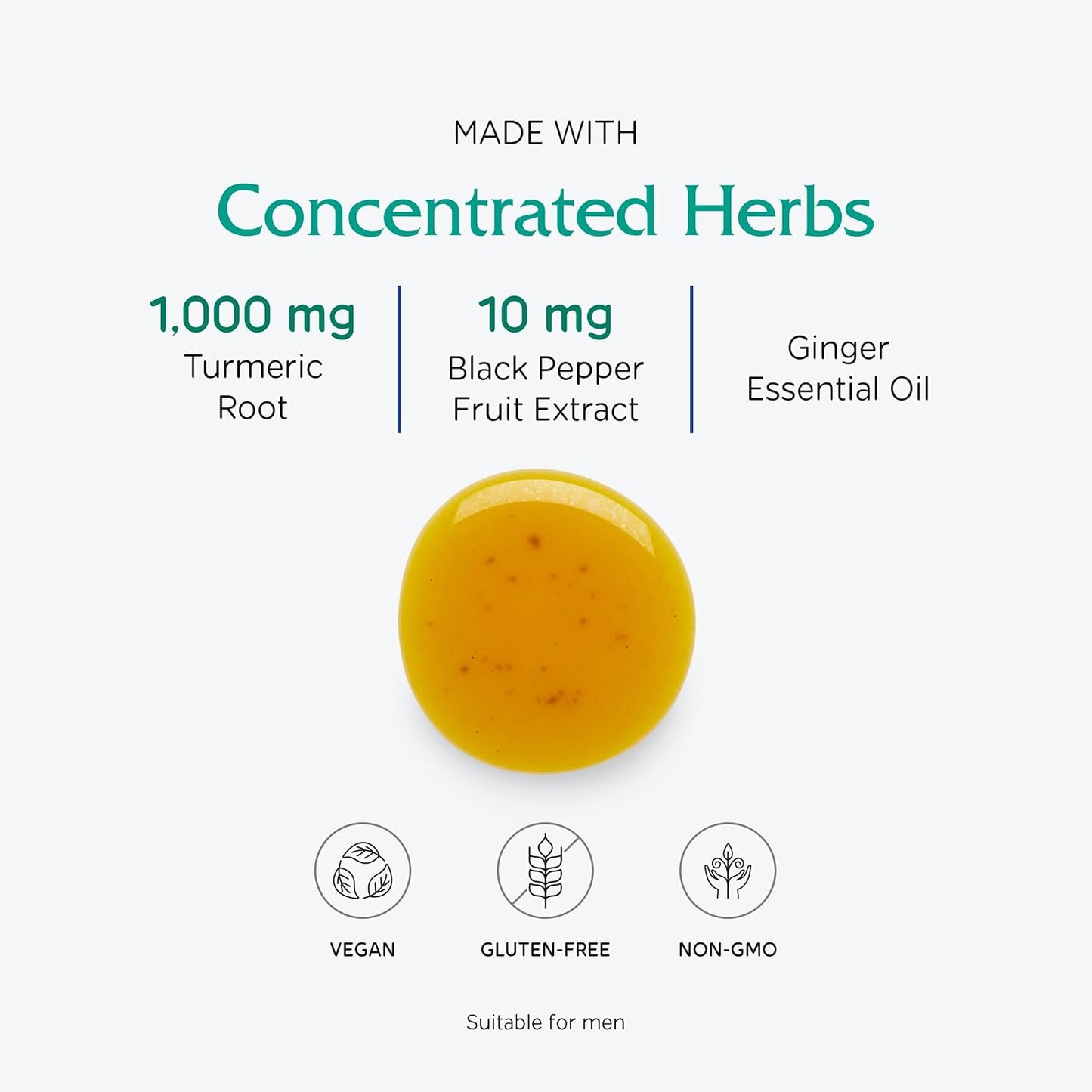 Vitanica Turmeric Tonic Liquid Supplement 1000mg with Black Pepper & Ginger - Antioxidant Vegan Gluten Free - 4oz