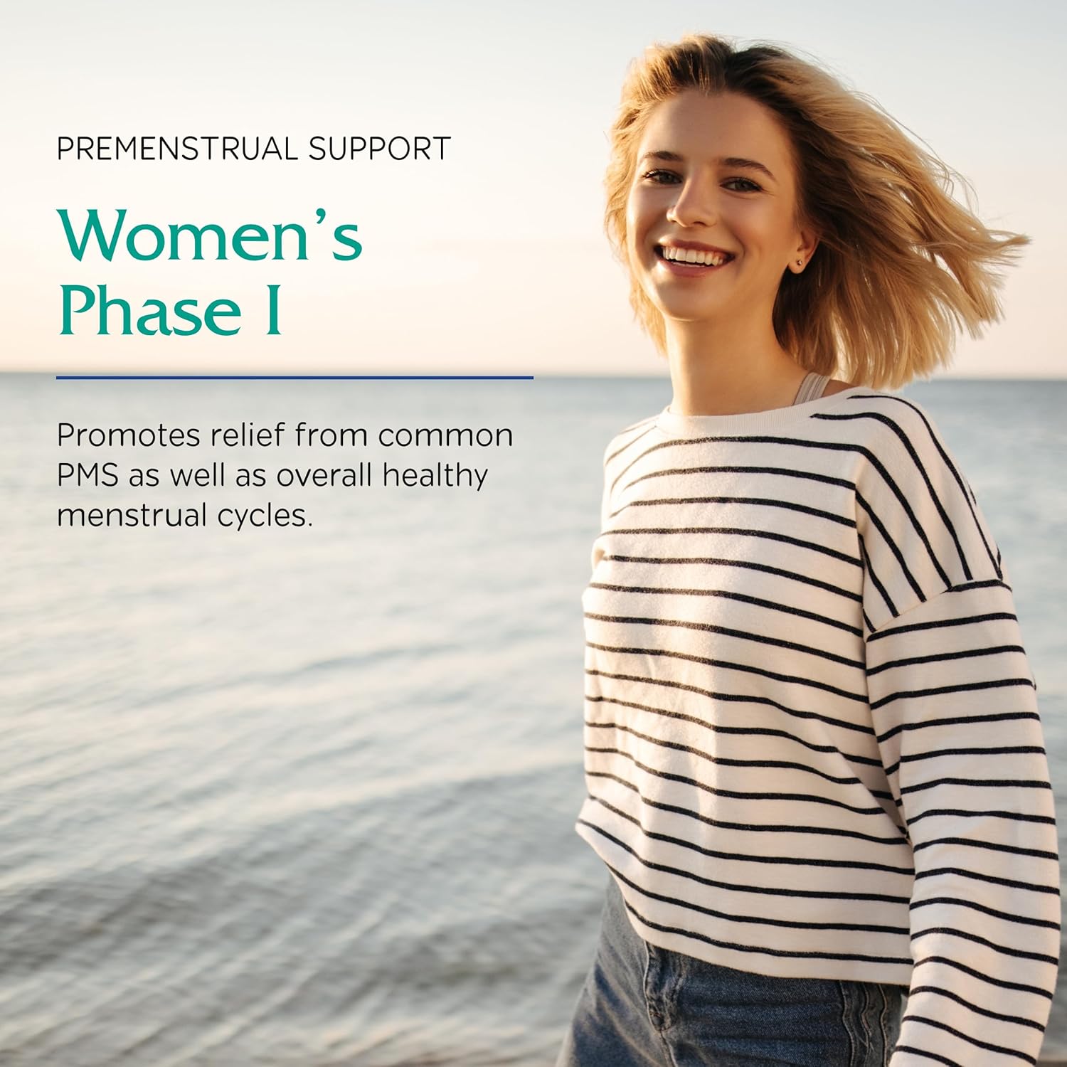 Vitanica Women's Phase I Premenstrual Support Capsules - Vegan Formula, 60 Count - BoostGo Australia