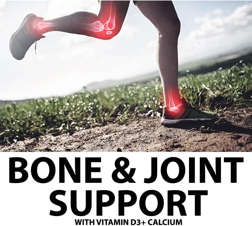 VitaVocal Bone and Joint Support Capsules with D3, K2, Calcium, Magnesium - Promotes Healthy Bones and Joints - 120 Vegetarian Capsules