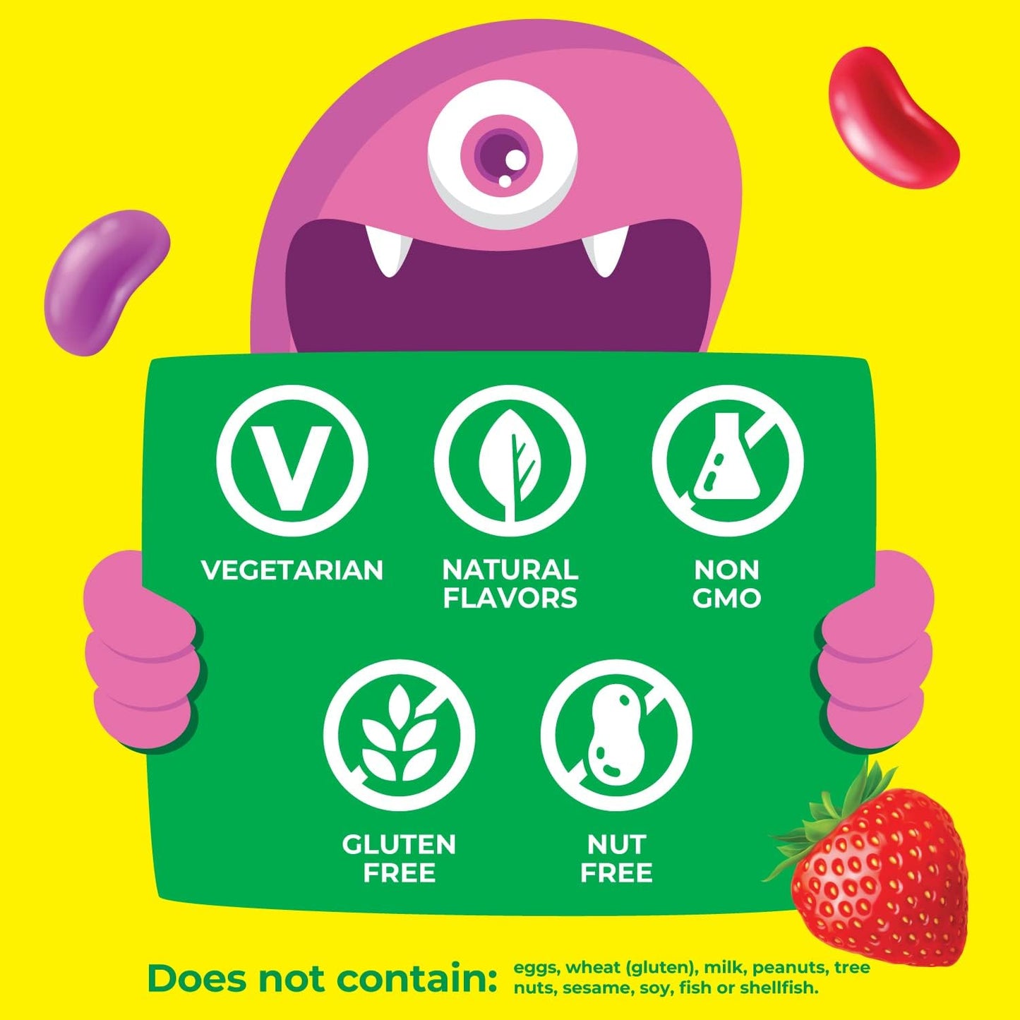 VitaWorks Kids Vitamin D 1000 IU Jelly Beans - Strawberry Flavored Immune Support Supplement for Children - 60 Jellies - BoostGo Australia
