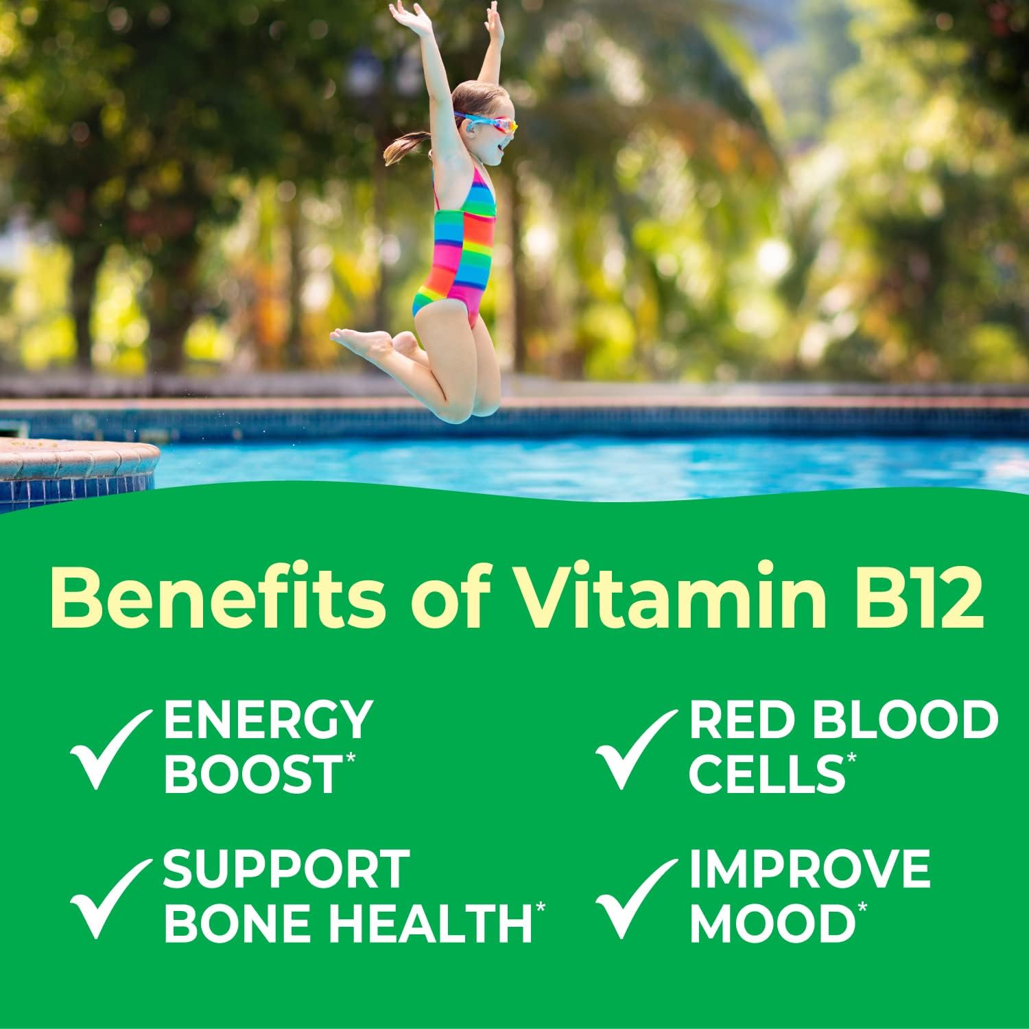 VitaWorks Vitamin B12 650mcg Berry Blast Jelly Beans for Kids - Vegan & GMO-Free Energy Support - 60 Jellies - BoostGo Australia