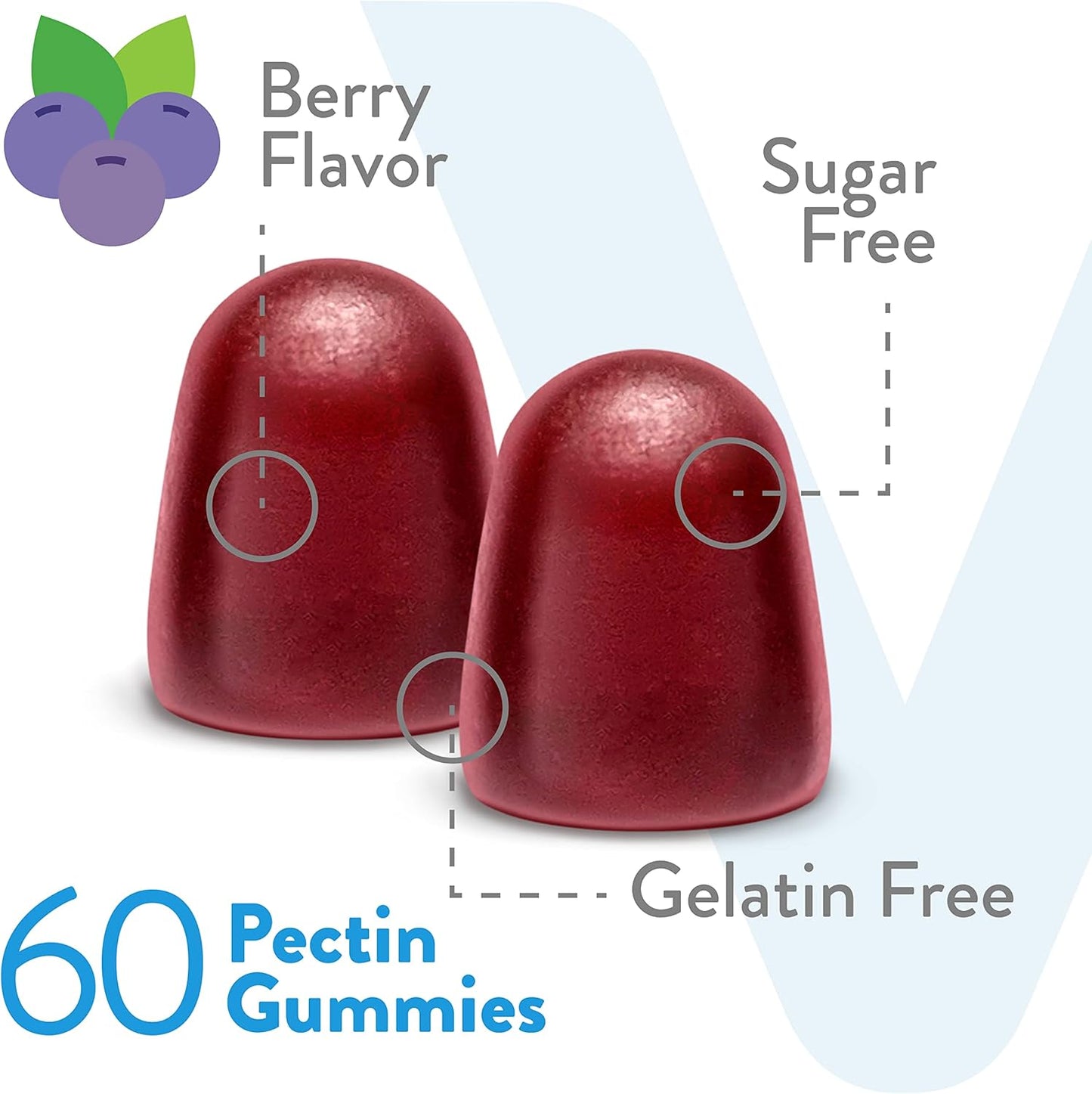 Viteey Sugar-Free Vitamin D3 Gummies for Adults & Teens - 2,000 IU, 50mcg - Bone, Joint, Muscle Health and Immune Boost - Vegetarian, Gelatin and GMO Free - Berry Flavored Chewables