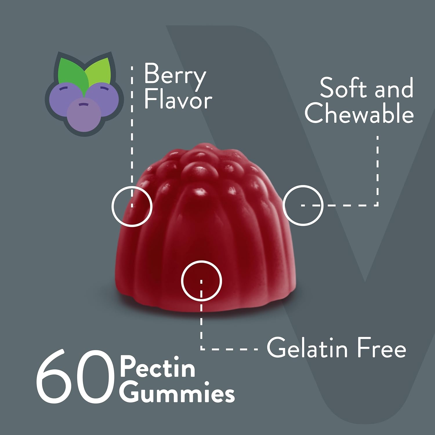 Viteey Vitamin B6 Gummies 100mg for Mood & Nerve Support - Immune Boost - Vegan & Gluten-Free Berry Flavored Gummy