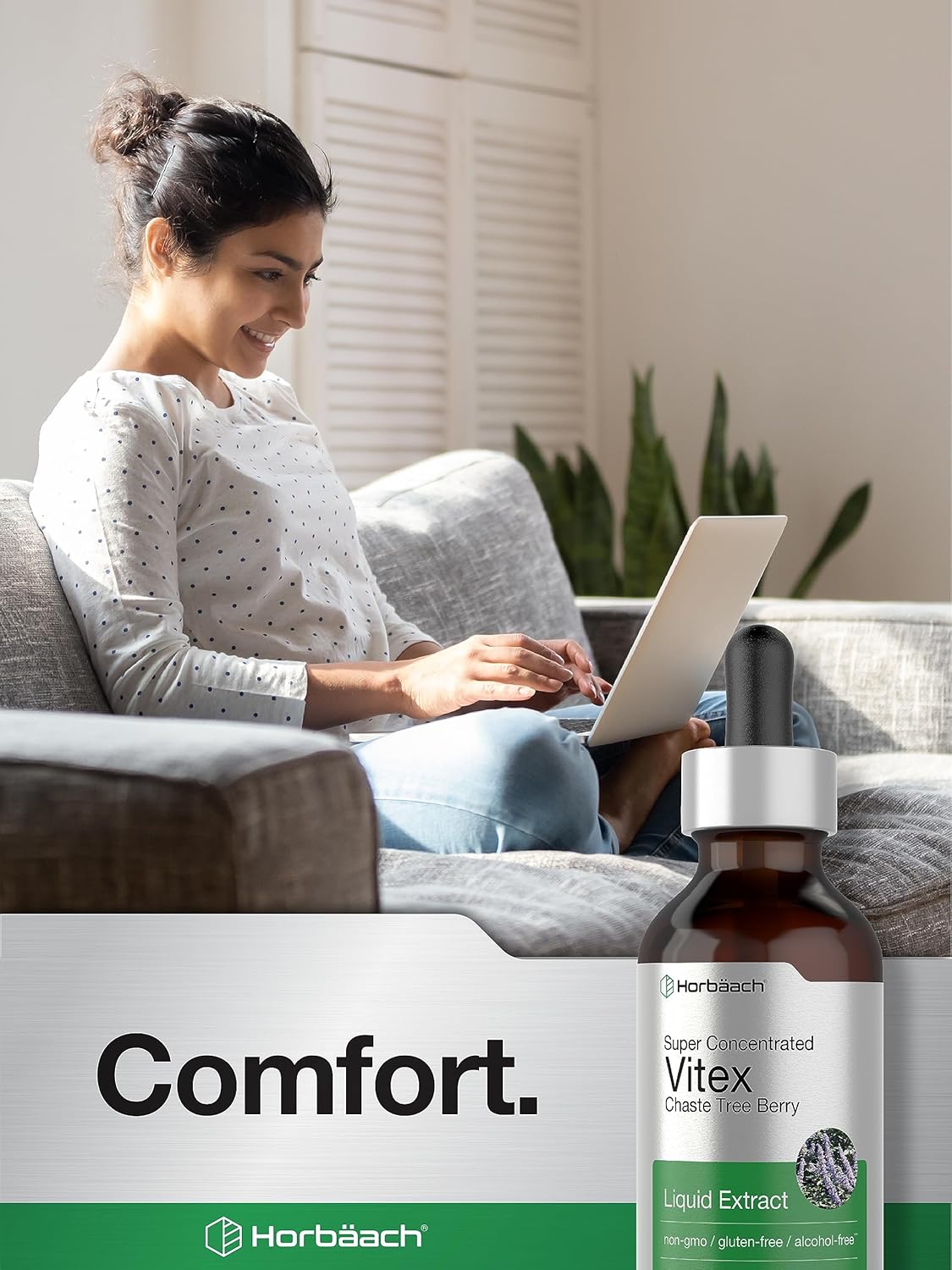 Vitex Berry Chasteberry Extract - Super Concentrated 2 fl oz Supplement, Alcohol-Free, Vegetarian, Non-GMO, Gluten-Free