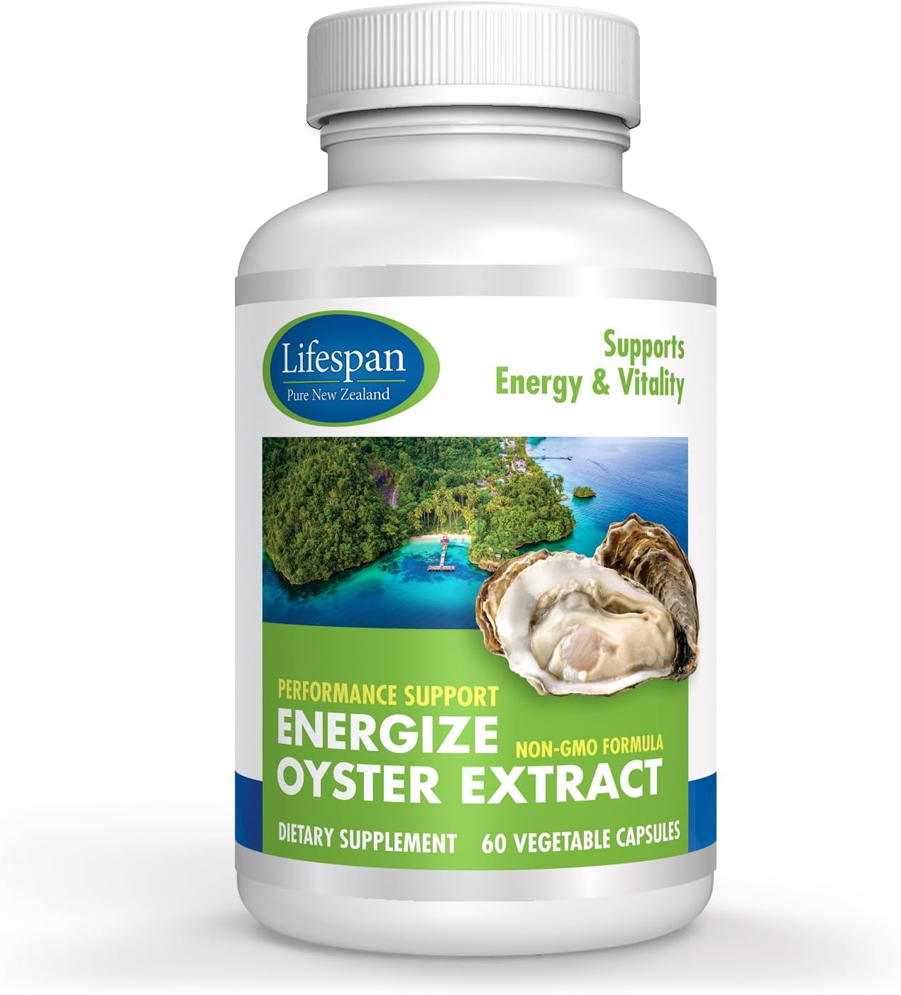 VIVALIFER New Zealand Energize Oyster Extract Capsules - Joint Support with Zinc, Vitamin D, Amino Acids, Immune Boost, Anti-Aging, 500mg