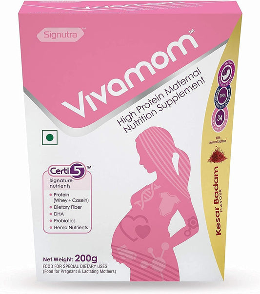 Vivamom® Maternal Nutrition for Pregnancy & Lactation - Kesar Badam, 200g