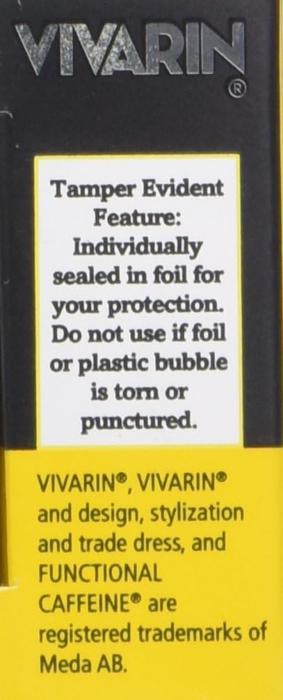 Vivarin Fast-Acting Caffeine Alertness Aid 200mg Tablets - 3 Packs, 48 Tablets Total
