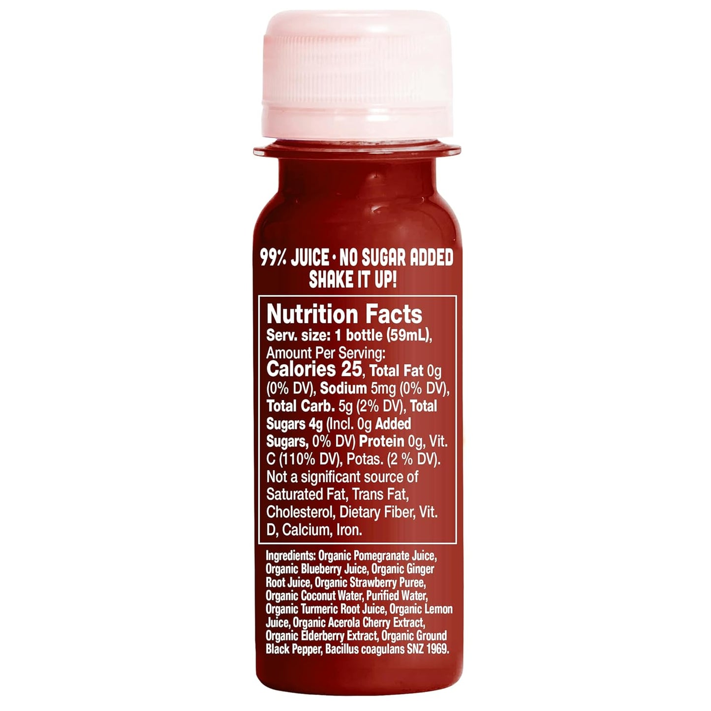 Vive Organic Elderberry Shot with Turmeric & Ginger for Immune Support - Gluten Free, Vegan - 2 Fl Oz (Pack of 12)
