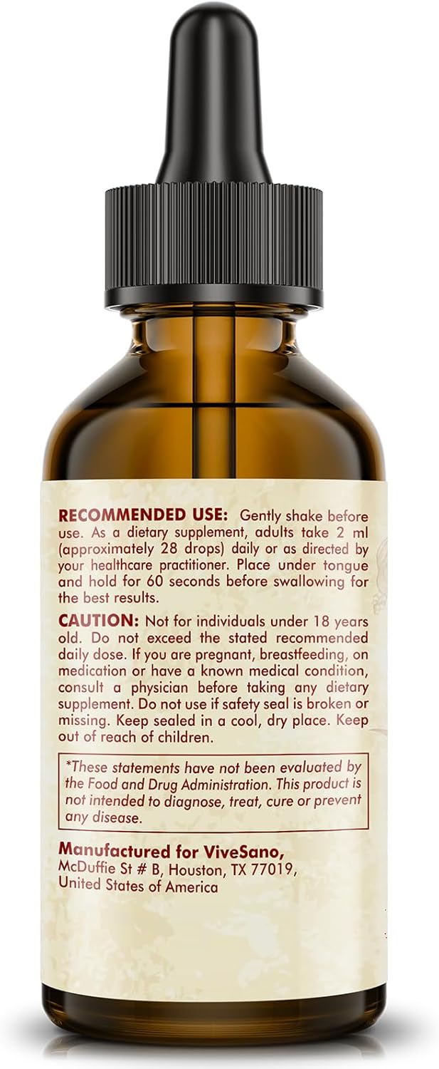 ViveSano Urolithin A Liquid Drops - 2000MG, 60ML (2 Fl Oz) - Natural Antioxidant Supplement