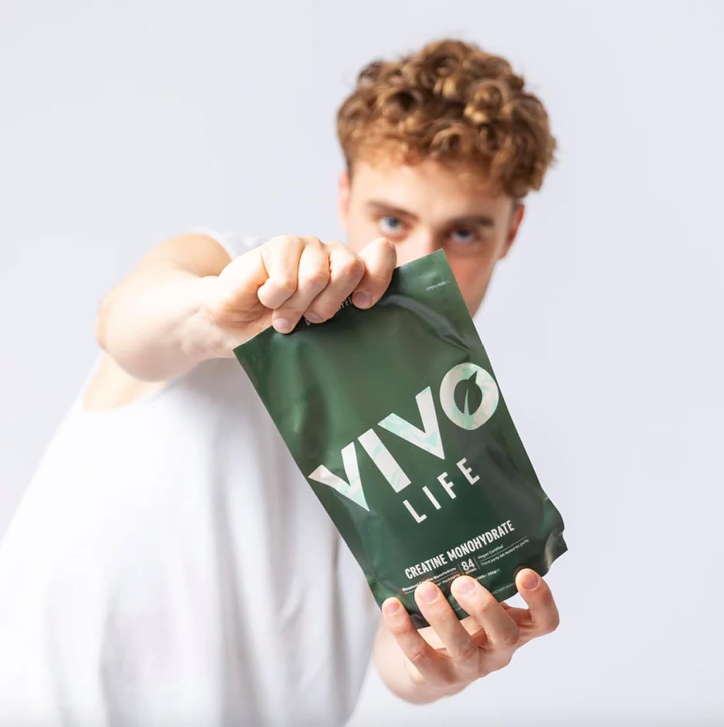 Vivo Life Vegan Creatine Monohydrate Powder - Micronised, Unflavoured (8.8 oz, 84 Servings)
